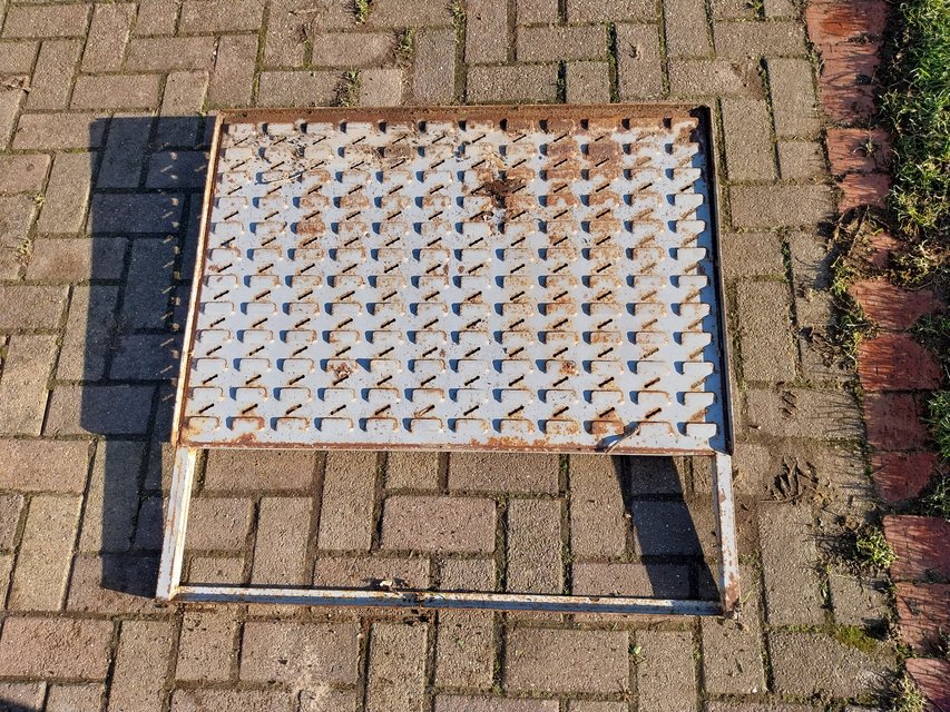 Tray board metal, could hold 132 trays in Lakenheath