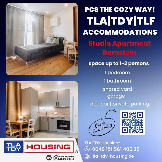 Ramstein | Studio Apartment | free Car | TLA TDY TLF in Kaneohe Bay