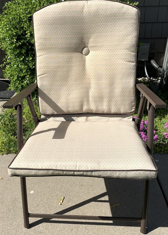 Folding Patio / Deck Chair - Outdoor (taken in after use) - EUC in New Lenox
