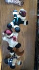 30" CHRISTMAS STUFFED SANTA, SNOWMAN & REINDEER in TEST