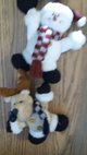 30" CHRISTMAS STUFFED SANTA, SNOWMAN & REINDEER in TEST