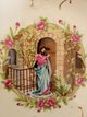 Jesus Knocking at Door Collectible 18K GOLD TRIM 8" Vintage Japan in 29 Palms
