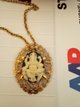 Ganesha Cameo Pendant Chain Necklace Elephant Head Hindu Luck Handcrafted in 29 Palms